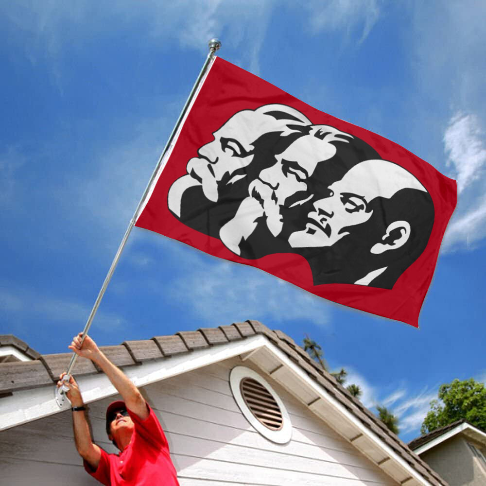 Fyon Marx Engels Lenin Flag Indoor and Outdoor Banner