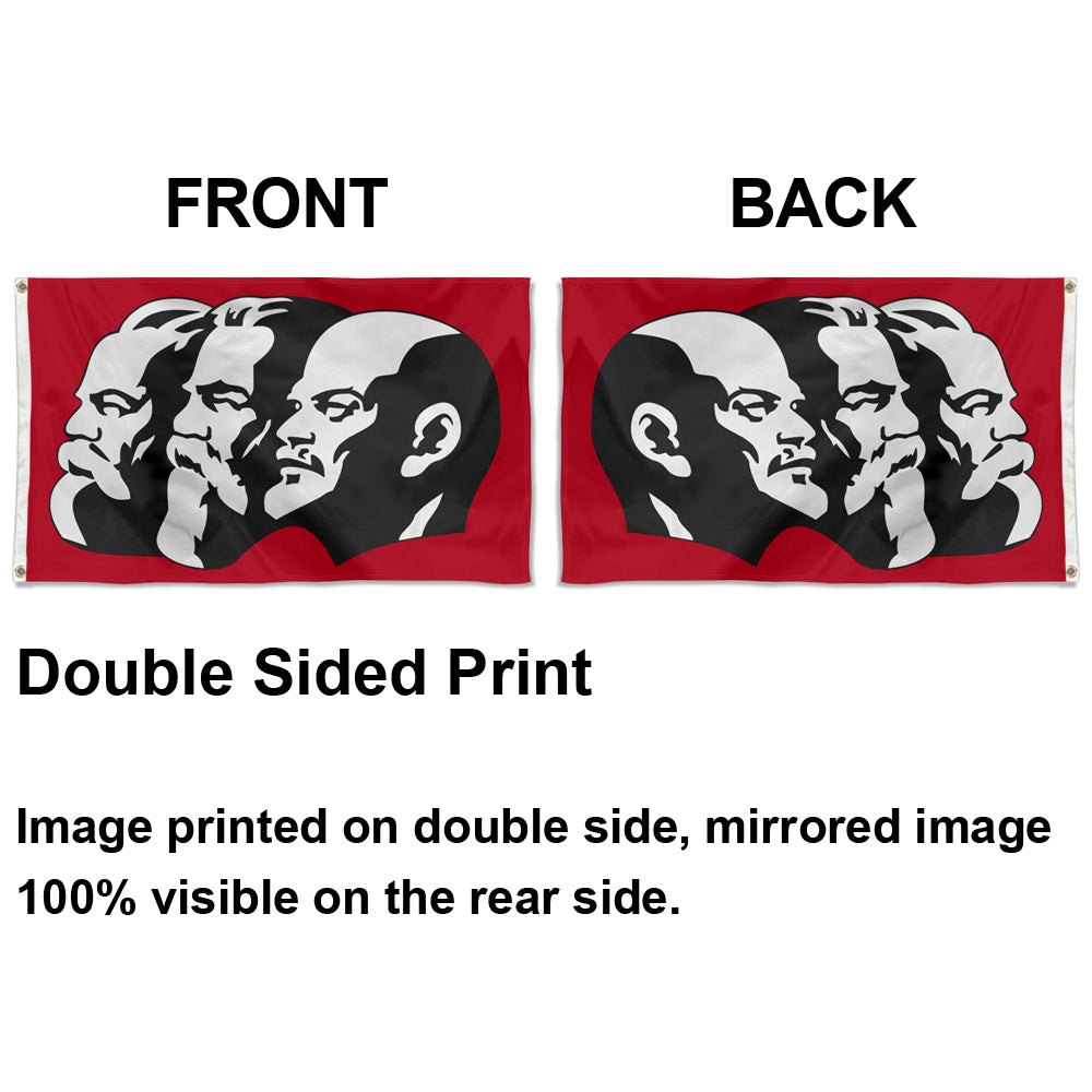 Fyon Marx Engels Lenin Flag Indoor and Outdoor Banner