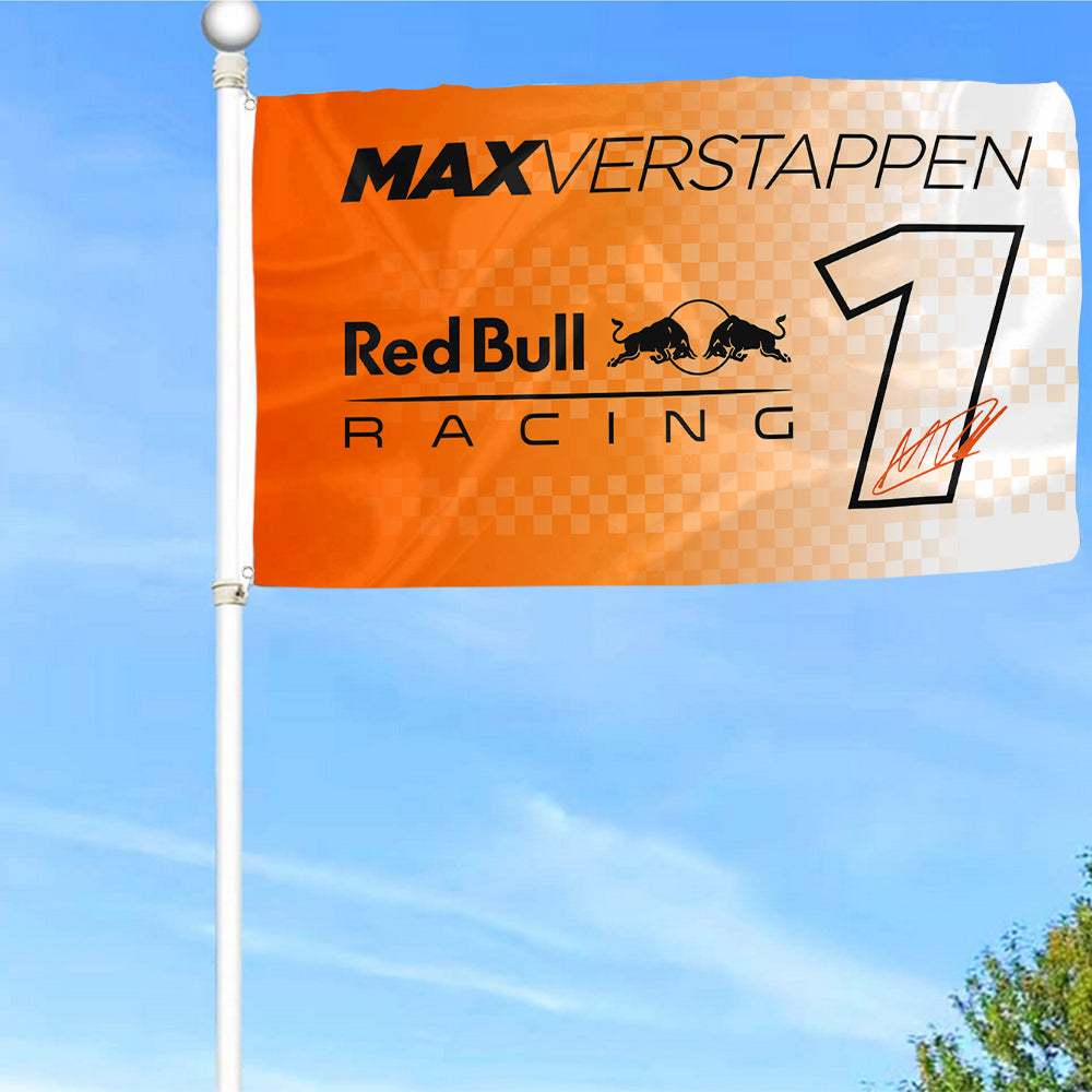 Fyon Max Verstappen #1 Red Bull Racing Flag Indoor and Outdoor Banner