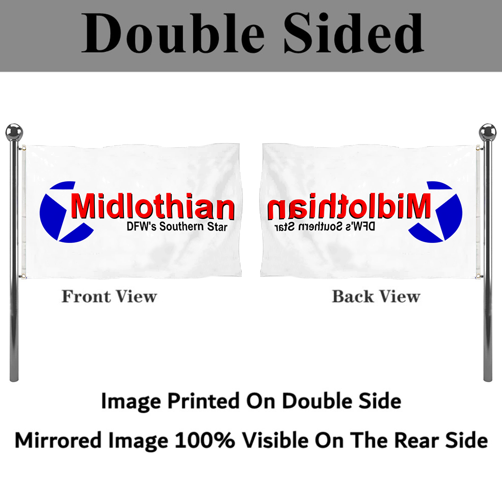 Fyon Midlothian, Texas flag banner
