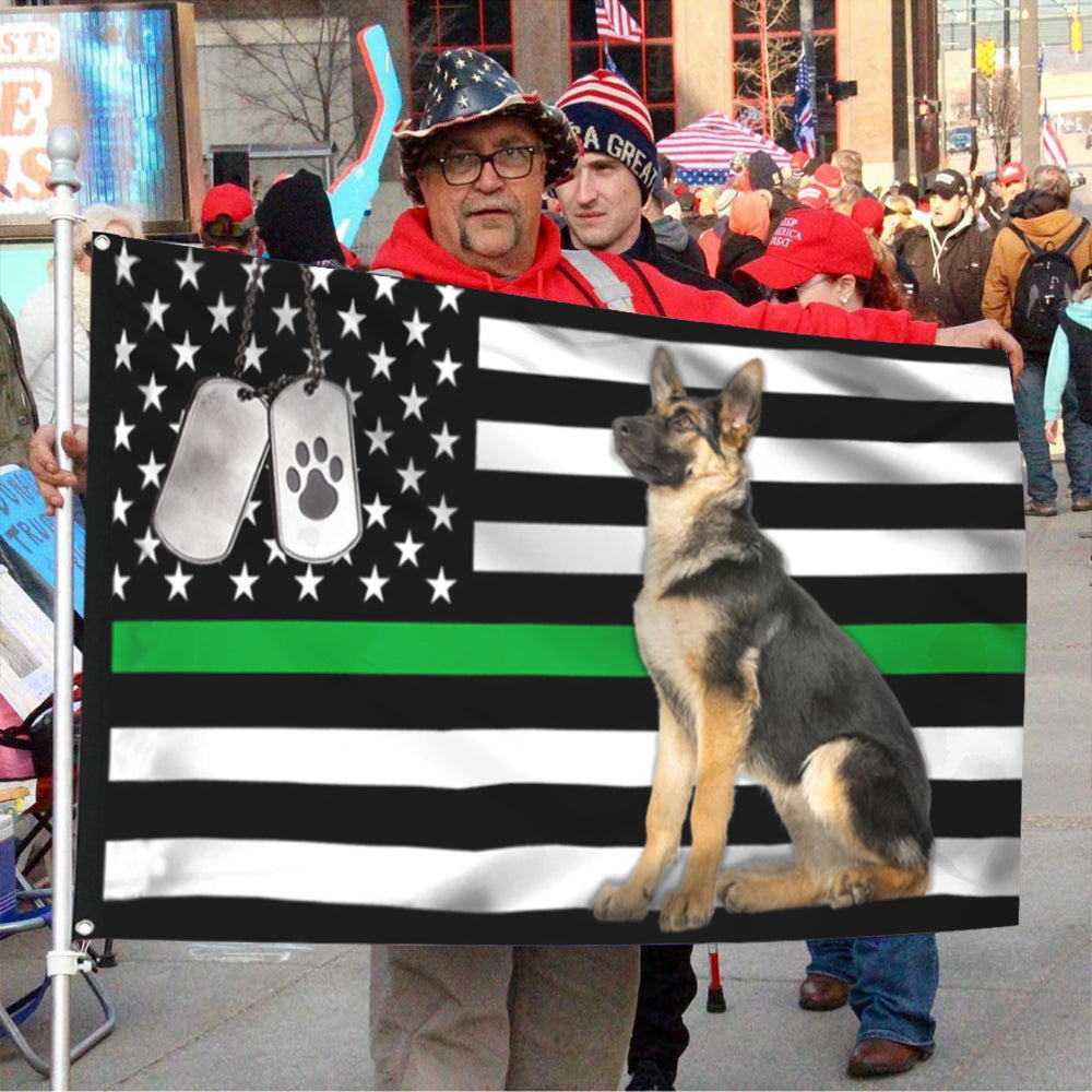 Fyon Military Dog German Shepherd Flag 41419 Indoor and outdoor banner