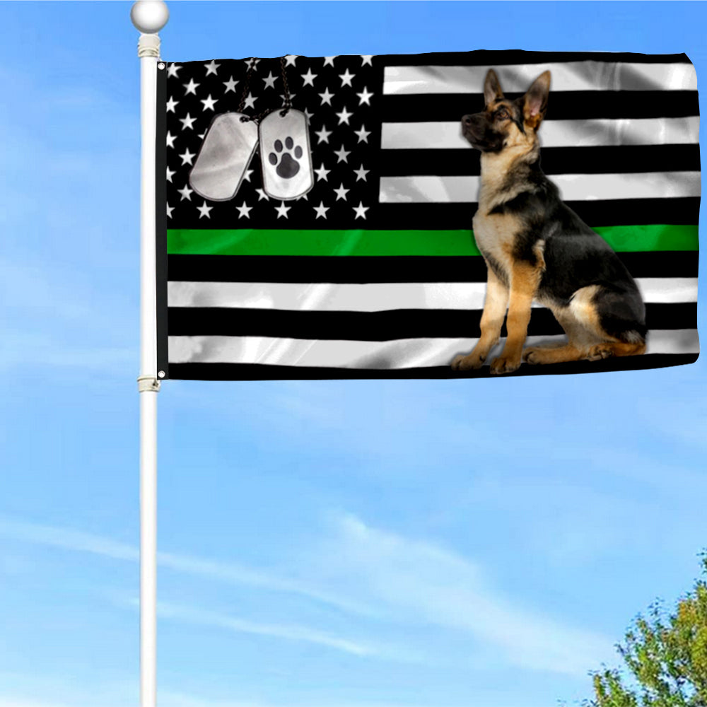 Fyon Military Dog German Shepherd Flag 41419 Indoor and outdoor banner