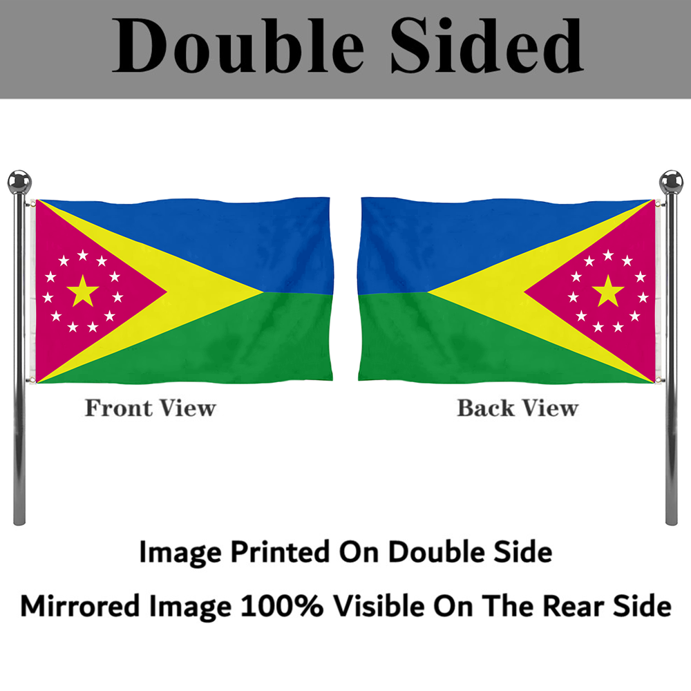 Fyon Moca, Puerto Rico flag banner