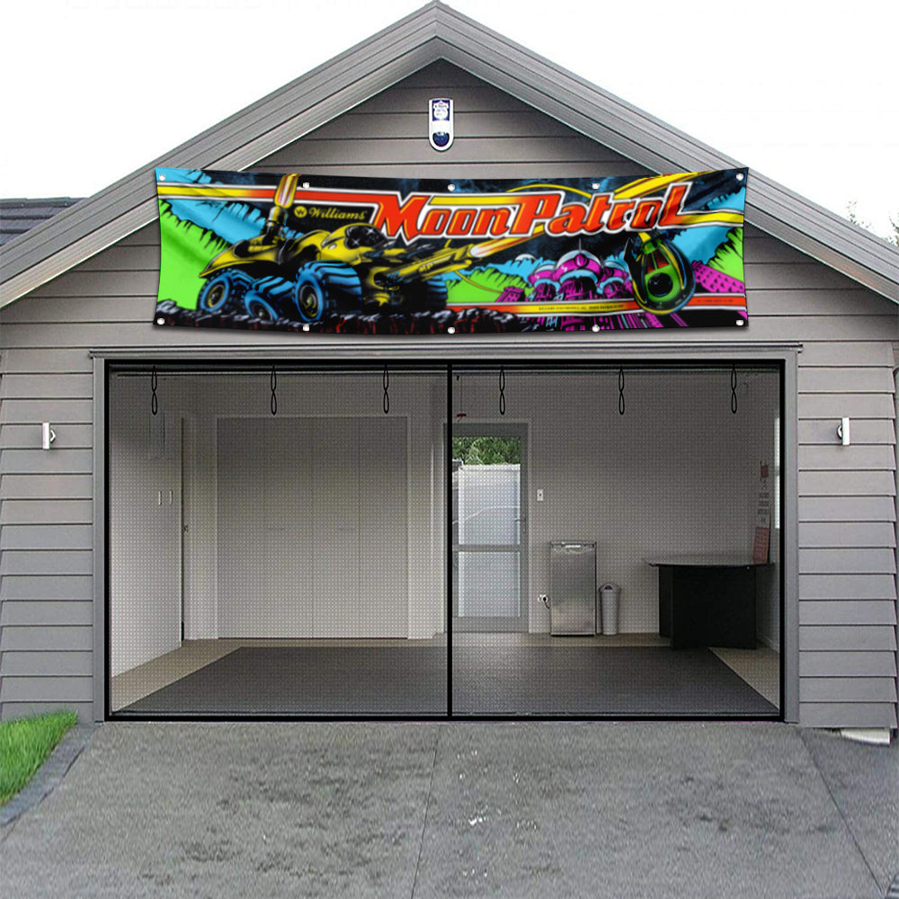Fyon Moon Patrol Flag Indoor and Outdoor Banner 2x8ft