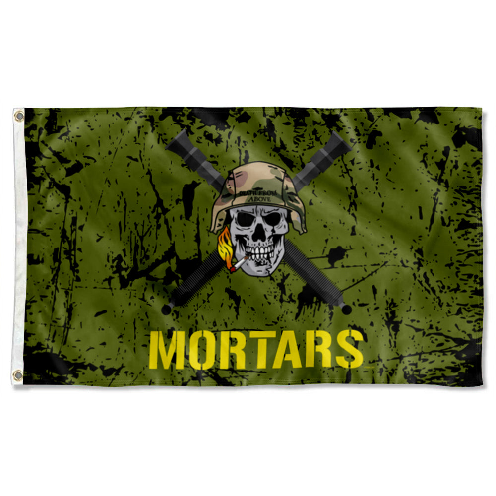 Fyon Mortars Skull Flag Indoor and outdoor banner