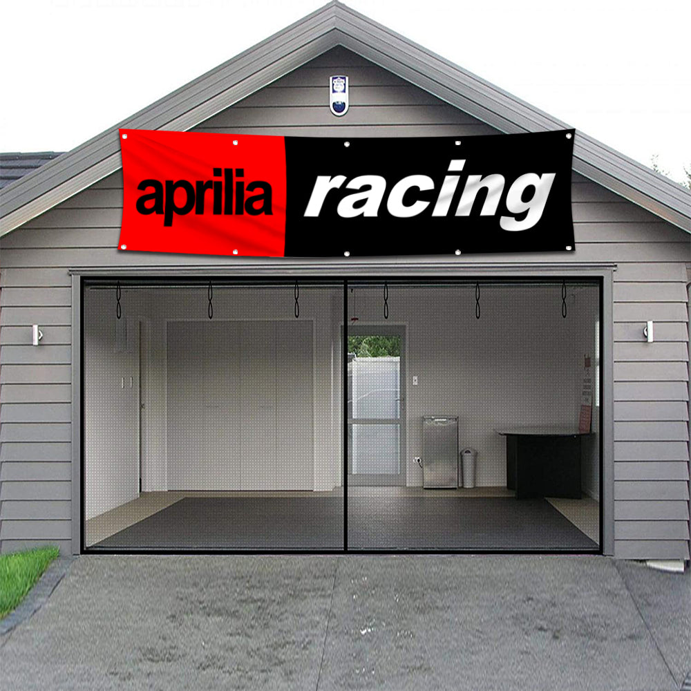 Fyon Motorcycles Garage Shop Decor Banner Works for Aprilia Racing Flag 2x8 Feet