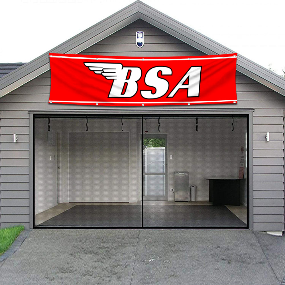 Fyon Motorcycles Garage Shop Decor Banner Works for BSA Flag 2x8 Feet