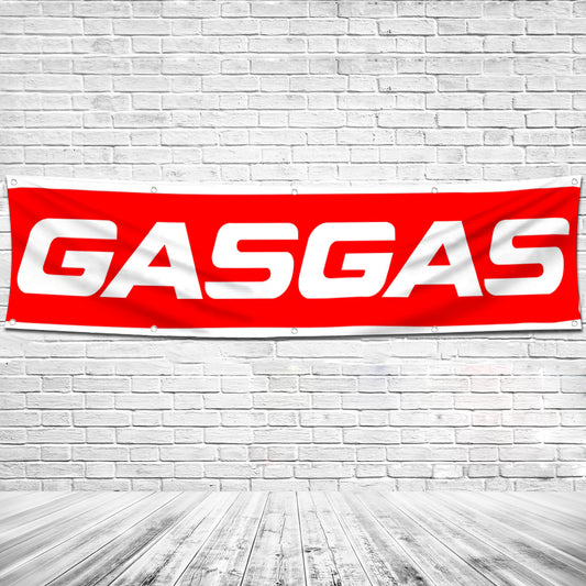Fyon Motorcycles Garage Shop Decor Banner Works for Gasgas Flag 2x8 Feet