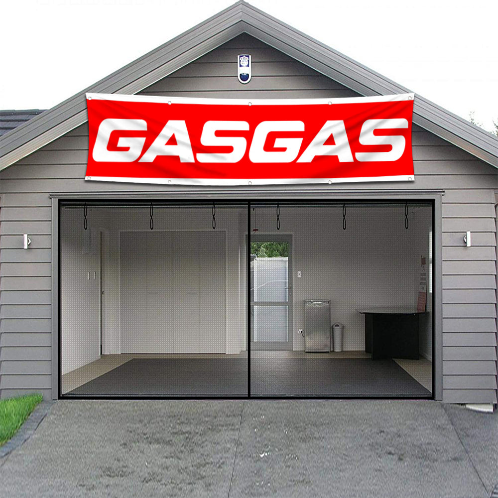 Fyon Motorcycles Garage Shop Decor Banner Works for Gasgas Flag 2x8 Feet