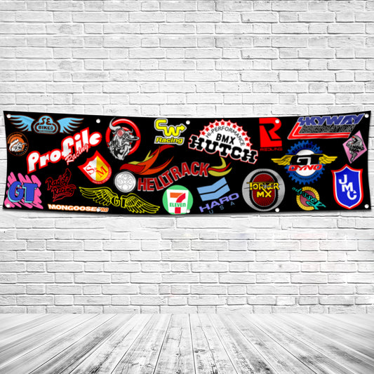 Fyon Motorcycles Garage Shop Decor Banner Works for Hutch Haro Flag 2x8 Feet