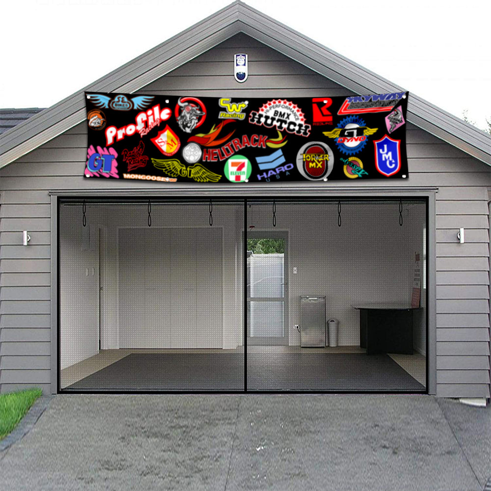 Fyon Motorcycles Garage Shop Decor Banner Works for Hutch Haro Flag 2x8 Feet