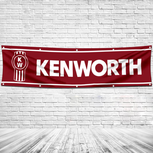 Fyon Motorcycles Garage Shop Decor Banner Works for Kenworth Trucking Flag 2x8 Feet