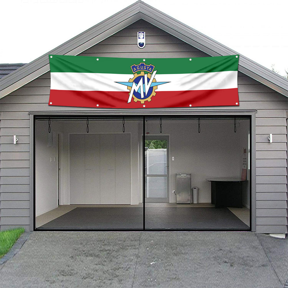 Fyon Motorcycles Garage Shop Decor Banner Works for MV Agusta Flag 2x8 Feet