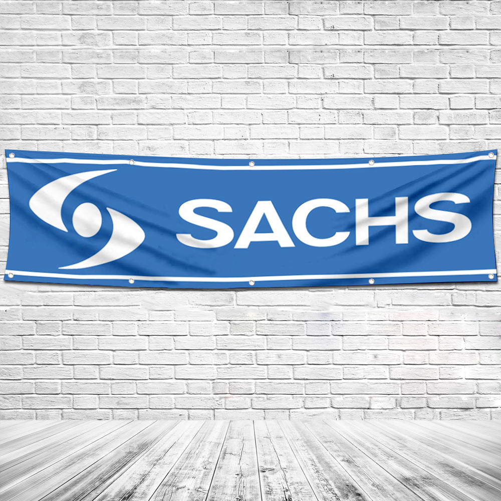 Fyon Motorcycles Garage Shop Decor Banner Works for Sachs Flag 2x8 Feet