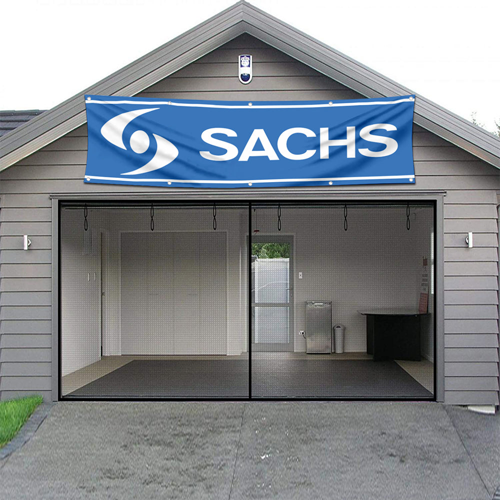 Fyon Motorcycles Garage Shop Decor Banner Works for Sachs Flag 2x8 Feet