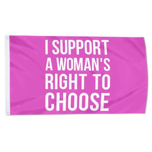 Fyon My Body Women's Right to Choose Flag Banner