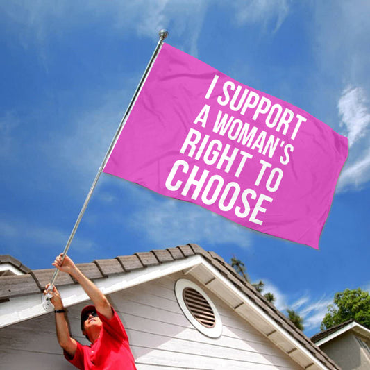 Fyon My Body Women's Right to Choose Flag Banner