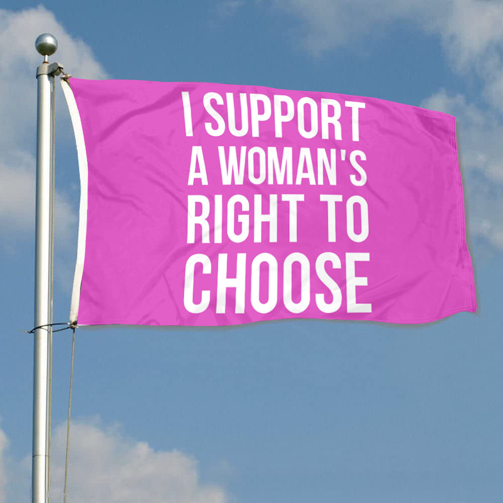 Fyon My Body Women's Right to Choose Flag Banner