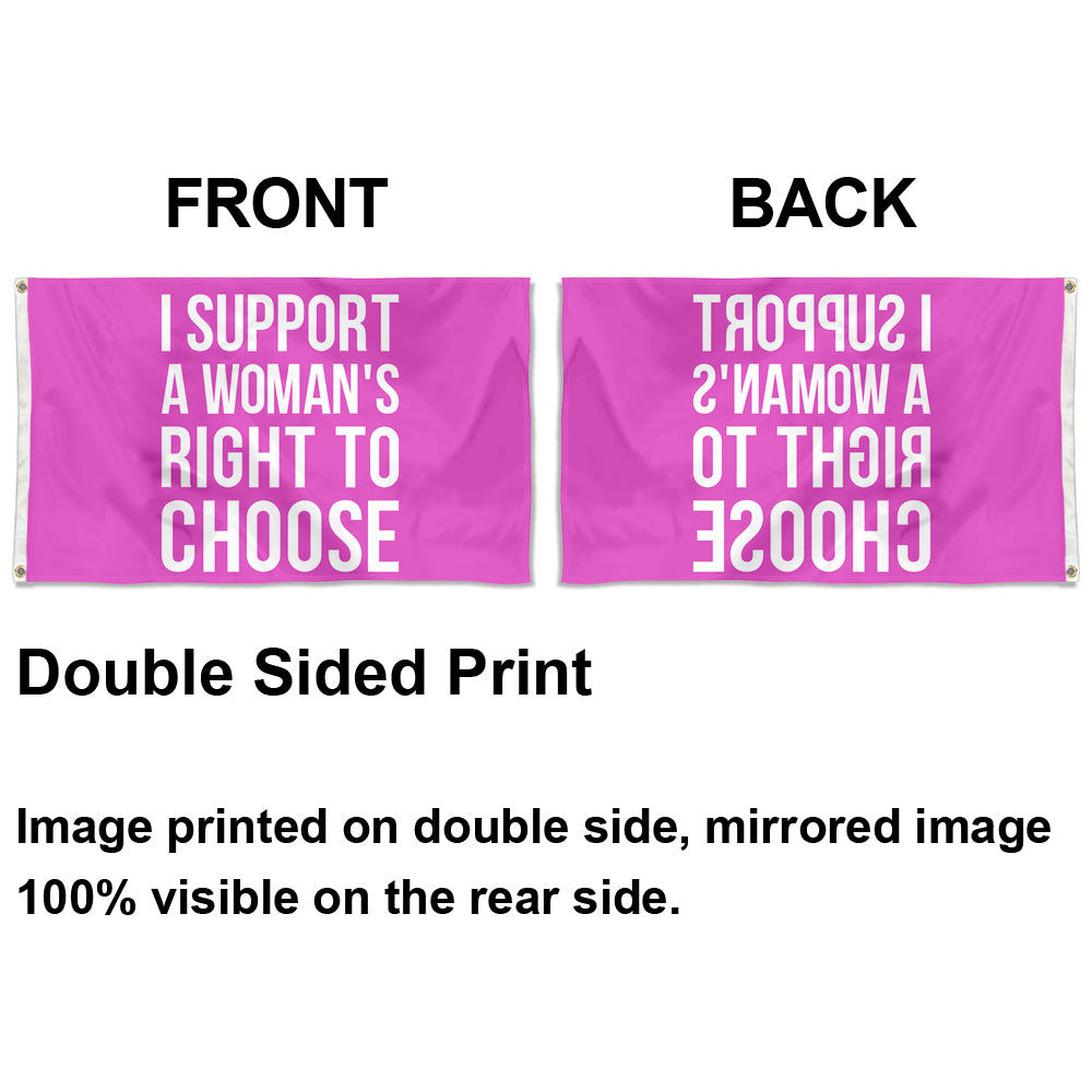 Fyon My Body Women's Right to Choose Flag Banner