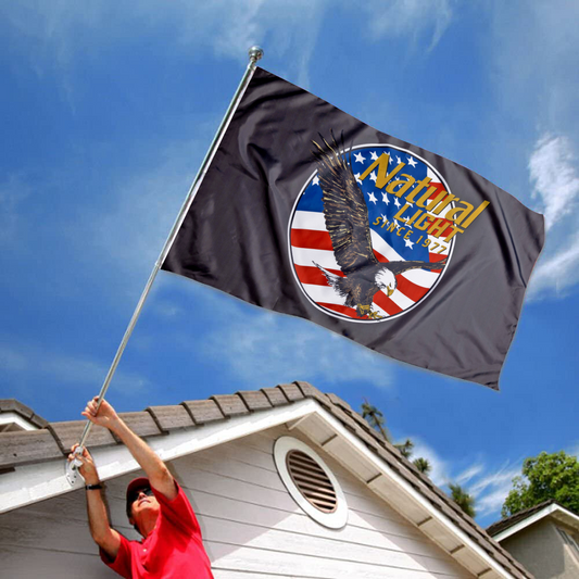 Fyon Natural Light American Eagle Rowdy Gentleman Flag Indoor and outdoor banner 32903