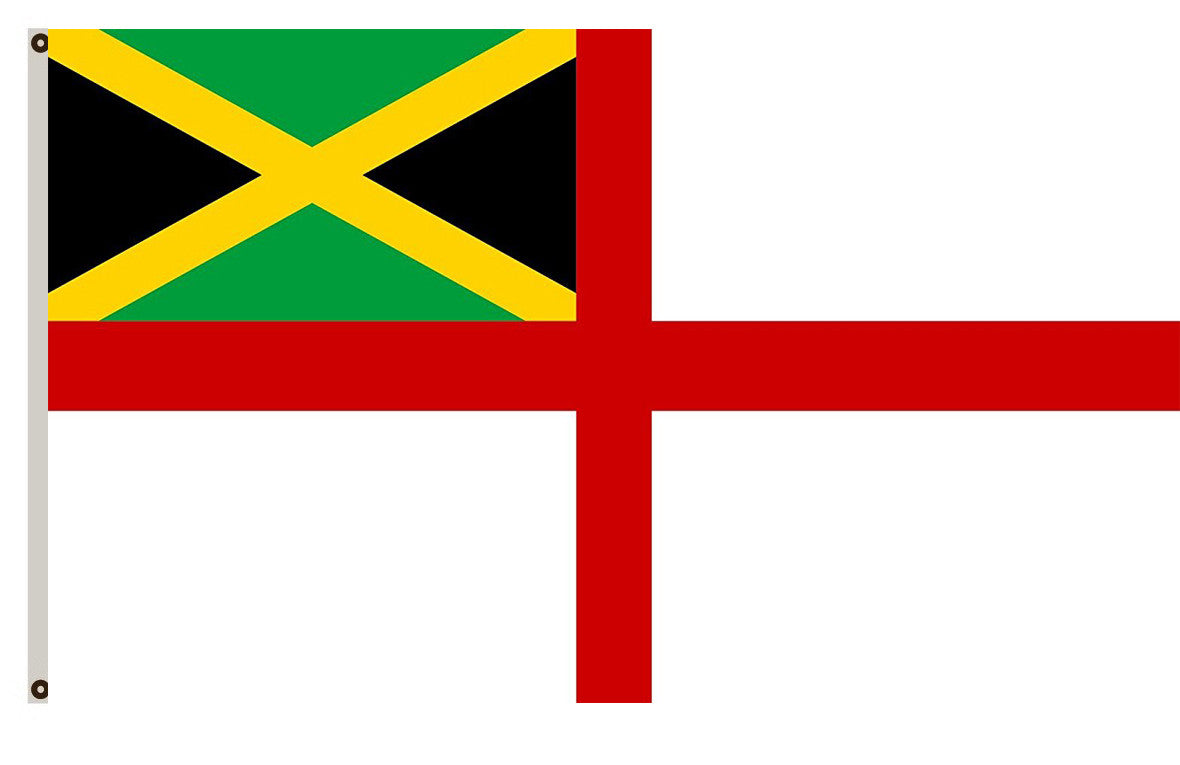 Naval Ensign of Jamaica banner landscape flag
