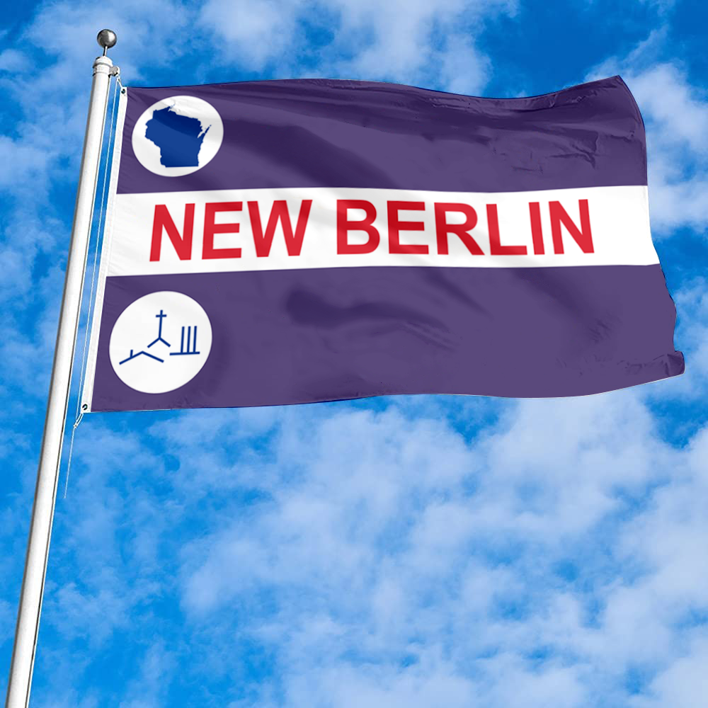 Fyon New Berlin, Wisconsin flag banner