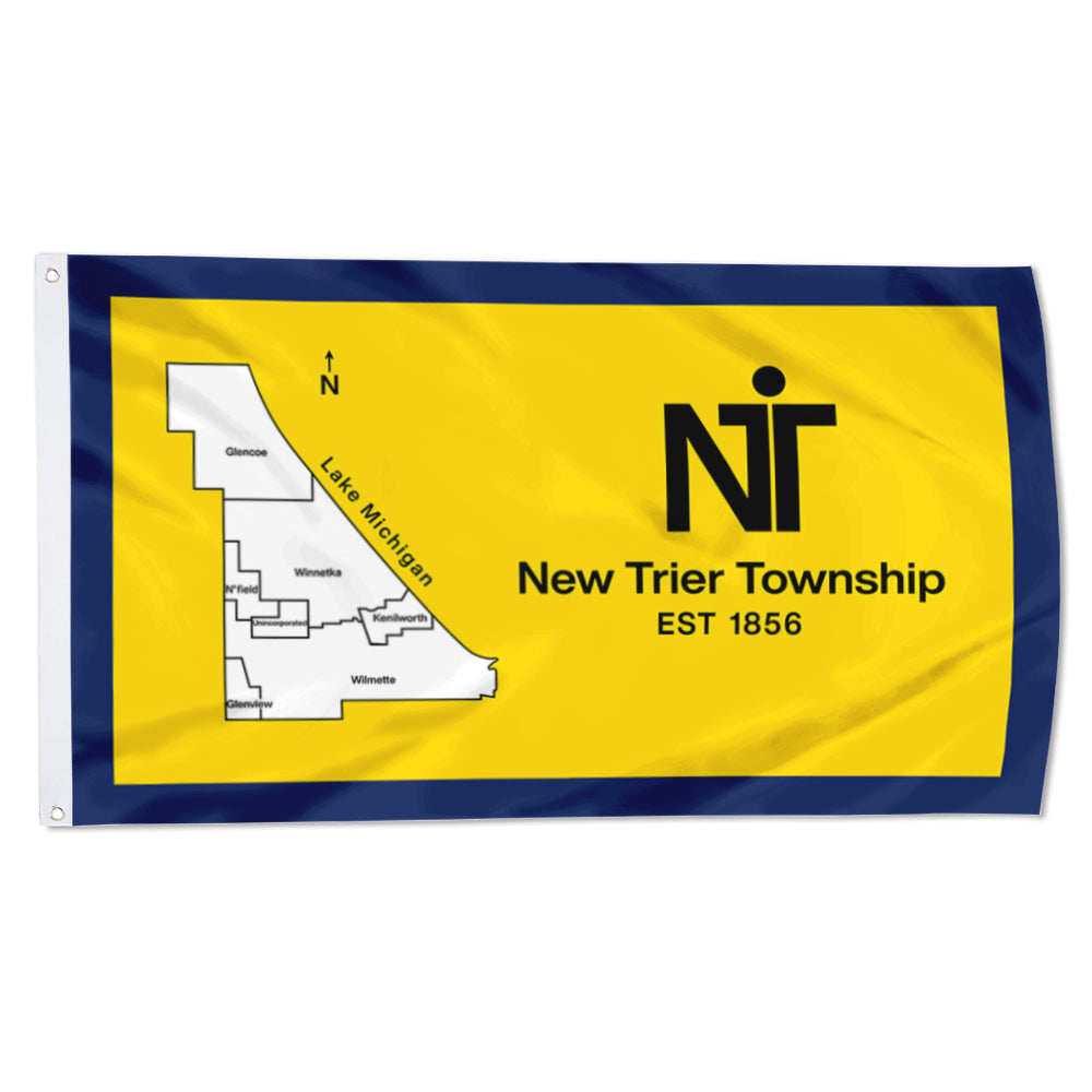 Fyon New Trier Township, Illinois Flag Indoor and Outdoor Banner