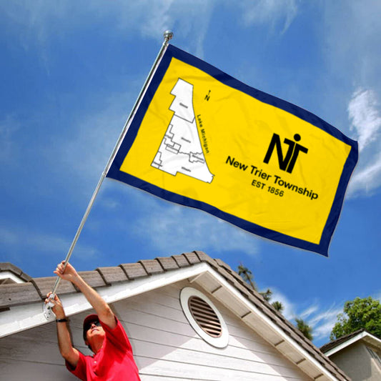 Fyon New Trier Township, Illinois Flag Indoor and Outdoor Banner