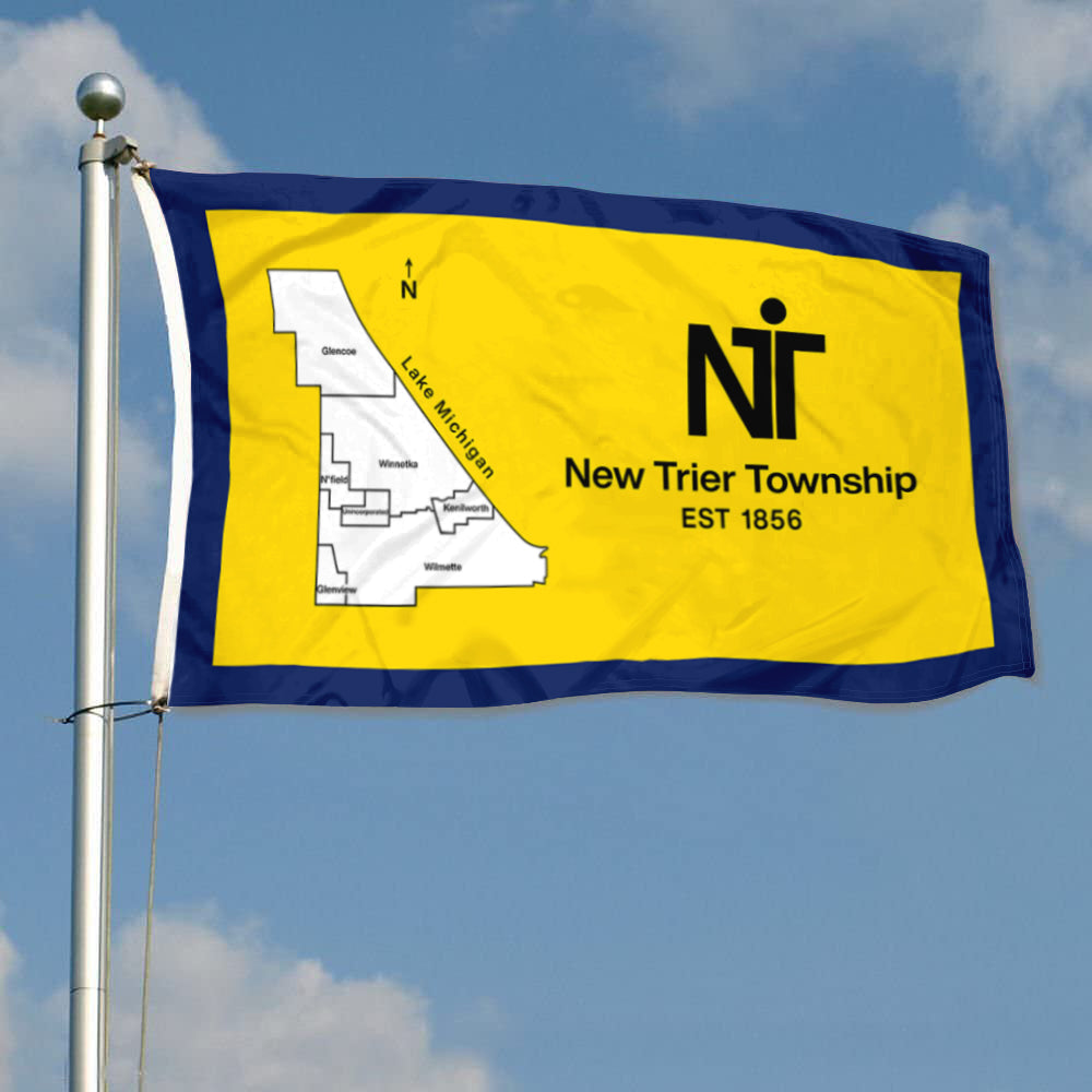 Fyon New Trier Township, Illinois Flag Indoor and Outdoor Banner