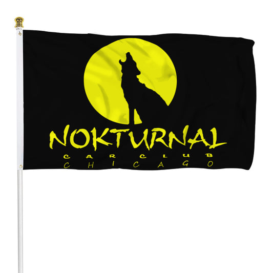 Fyon Nokturnal Chicago Flag Indoor and outdoor banner