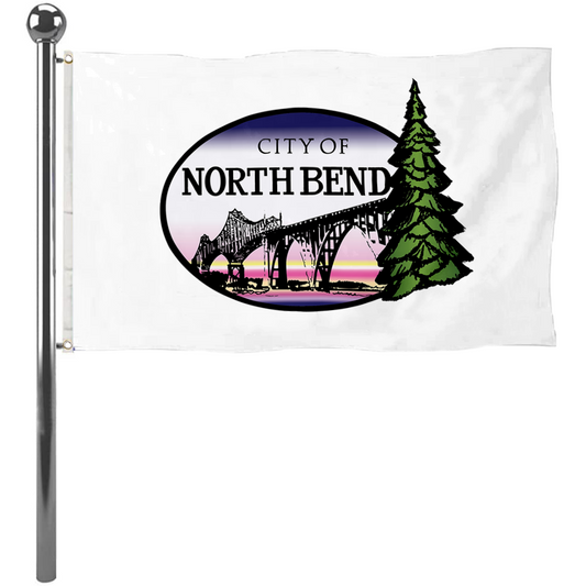 Fyon North Bend, Oregon flag Banner