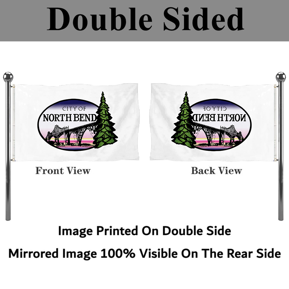 Fyon North Bend, Oregon flag Banner