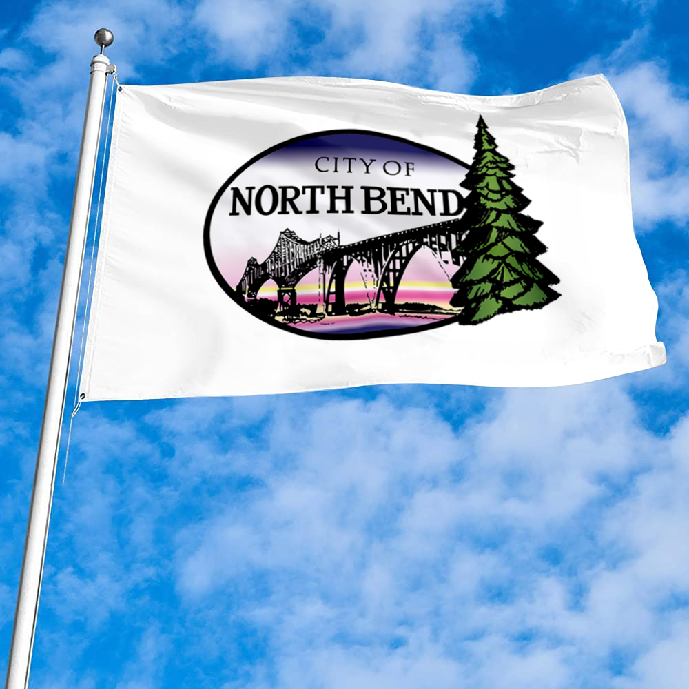 Fyon North Bend, Oregon flag Banner