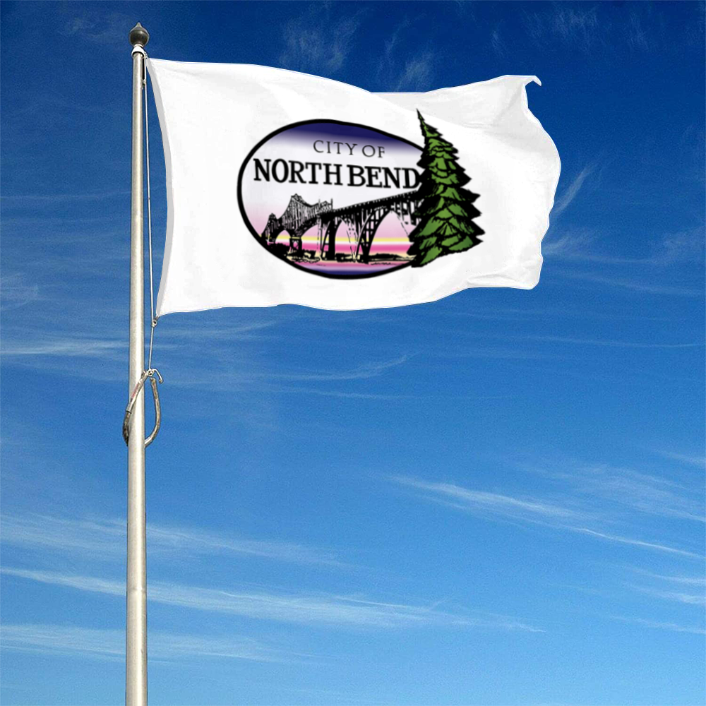 Fyon North Bend, Oregon flag Banner