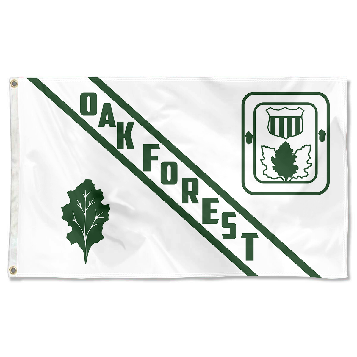 Fyon Oak Forest, Illinois flag Banner