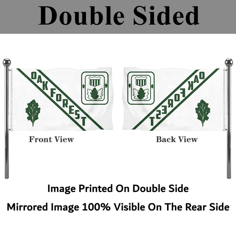 Fyon Oak Forest, Illinois flag Banner