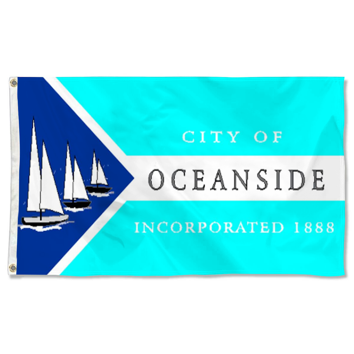 Fyon Oceanside, California Flag Banner