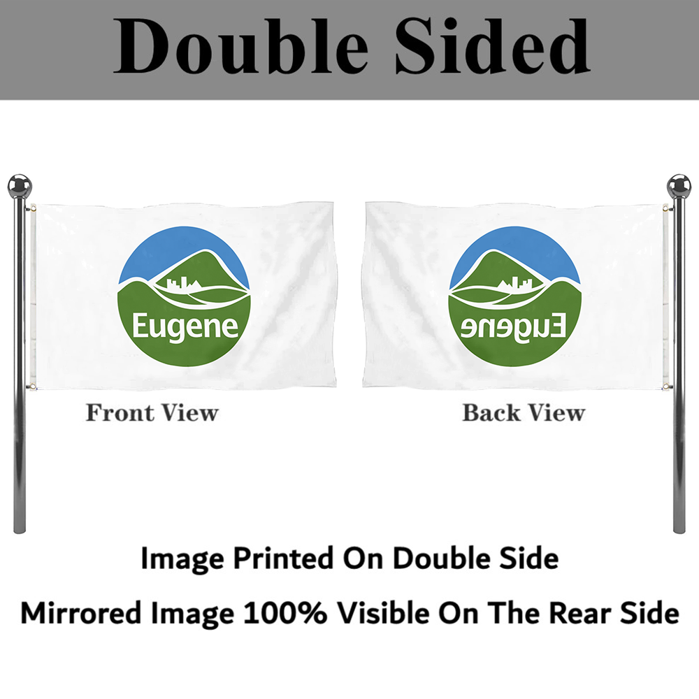 Fyon Official logo of Eugene, Oregon flag Banner