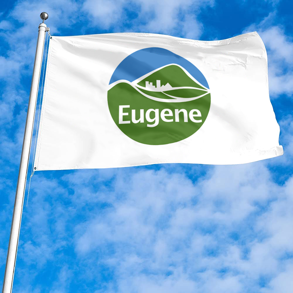 Fyon Official logo of Eugene, Oregon flag Banner