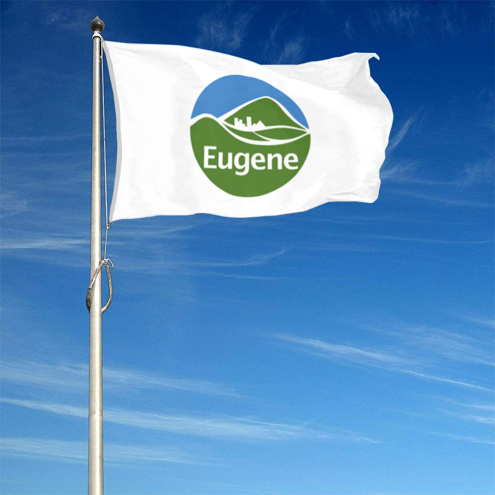 Fyon Official logo of Eugene, Oregon flag Banner