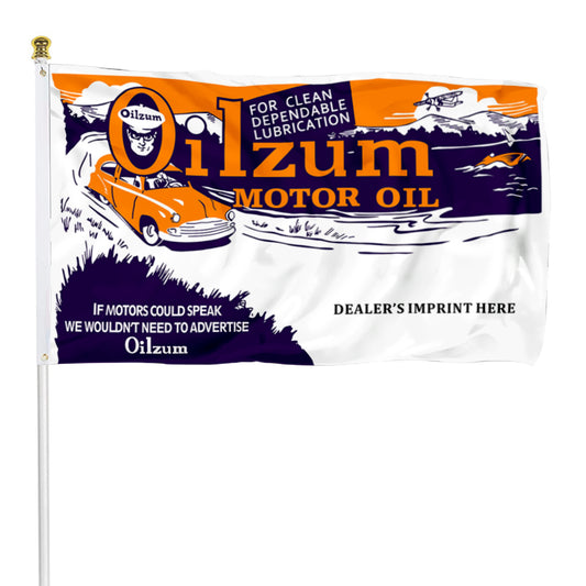 Fyon Oilzum Motor Oil Flag Ad Gasoline Flag Banner