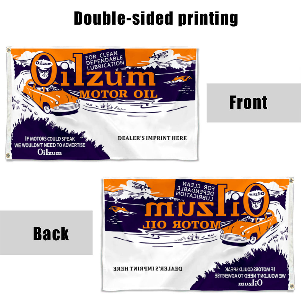 Fyon Oilzum Motor Oil Flag Ad Gasoline Flag Banner
