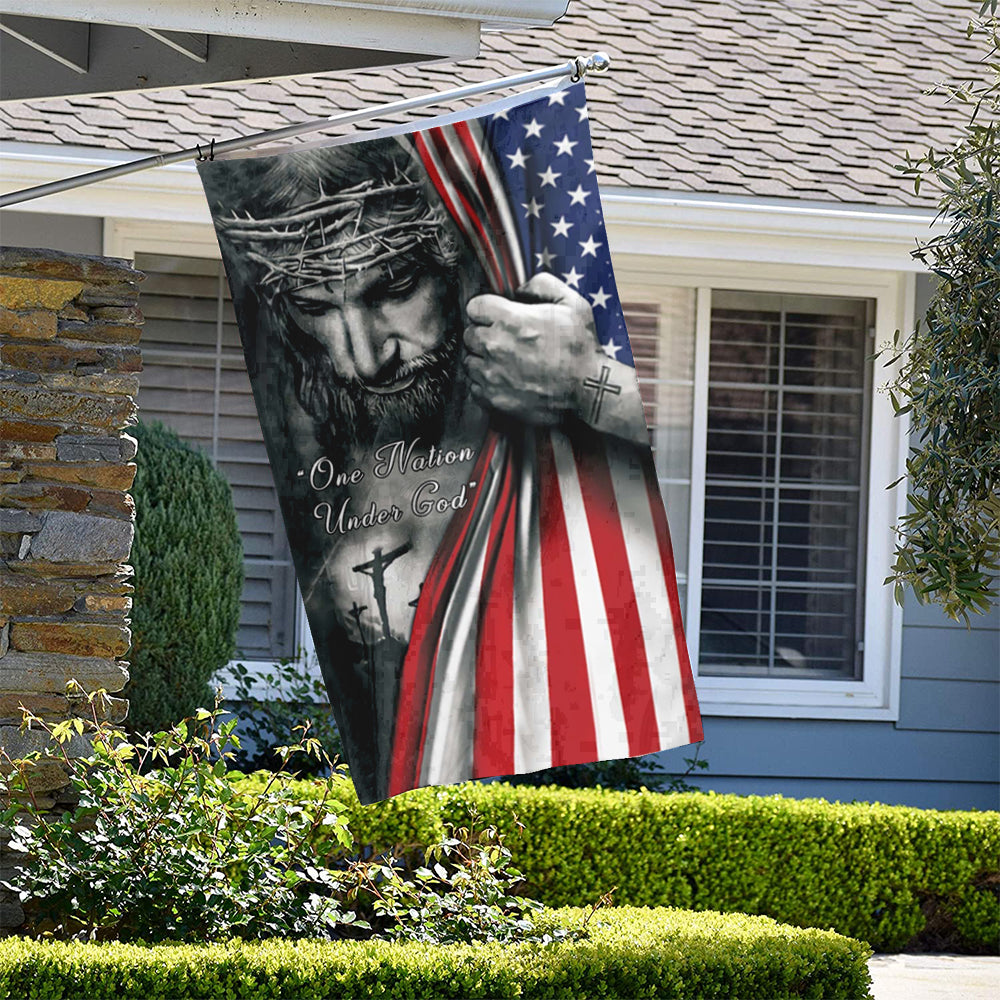 Fyon One Nation Under God flag Indoor and outdoor banner