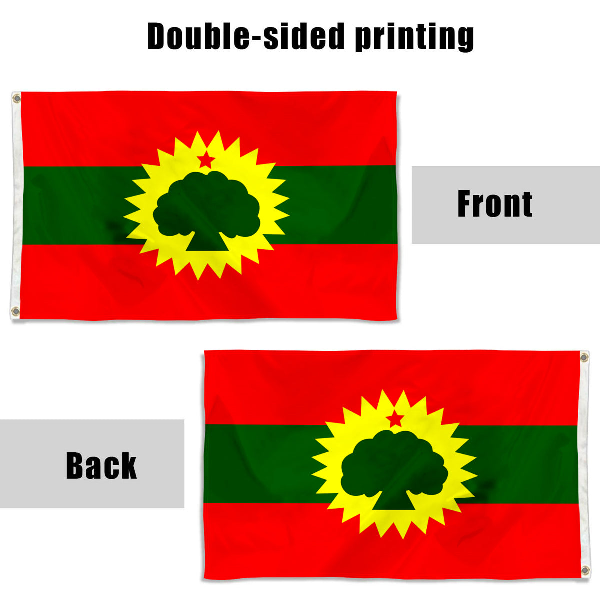 Fyon Oromo Liberation Front OLF Flag Banner