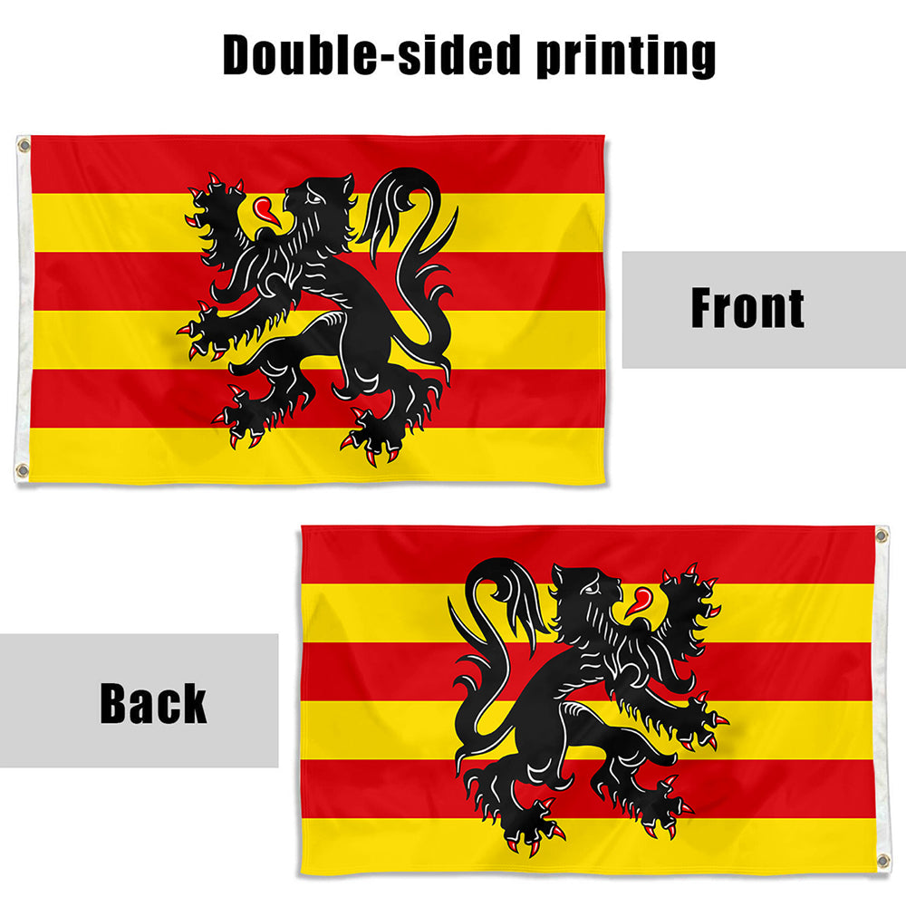 Fyon Oudenaarde, Municipal of Oudenaarde, Belgium Flag Indoor and Outdoor Banner
