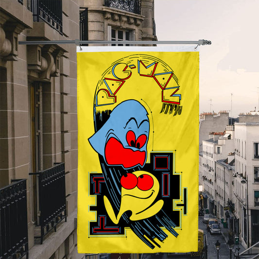 Fyon PacMan Arcade Video Game Flag Banner