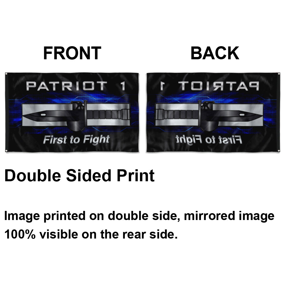 Fyon Patriot 1 Expert First to Fight Flag Indoor and outdoor banner