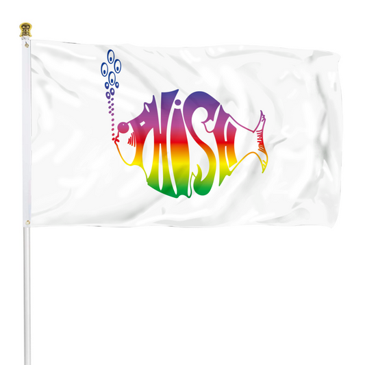 Fyon Phish Flag White Indoor and outdoor banner
