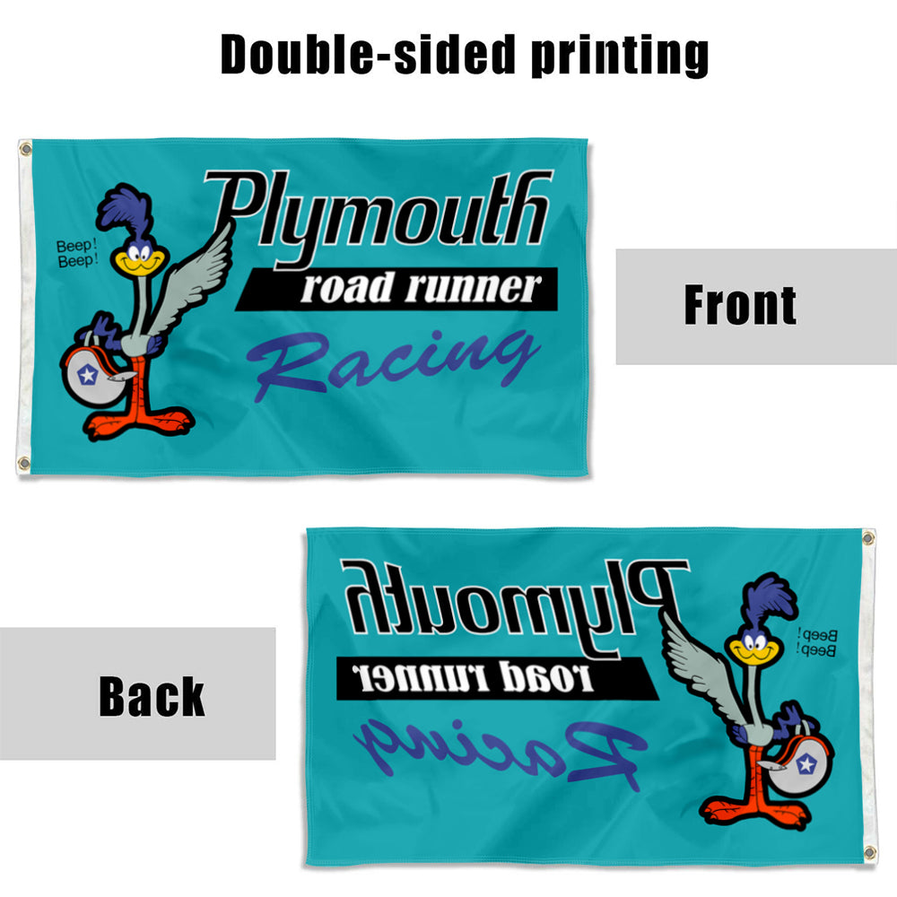 Fyon Plymouth Road Runner Racing Flag Banner
