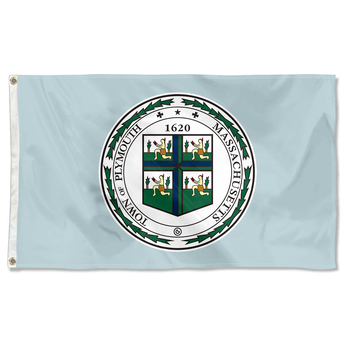 Fyon Plymouth, Massachusetts flag Banner